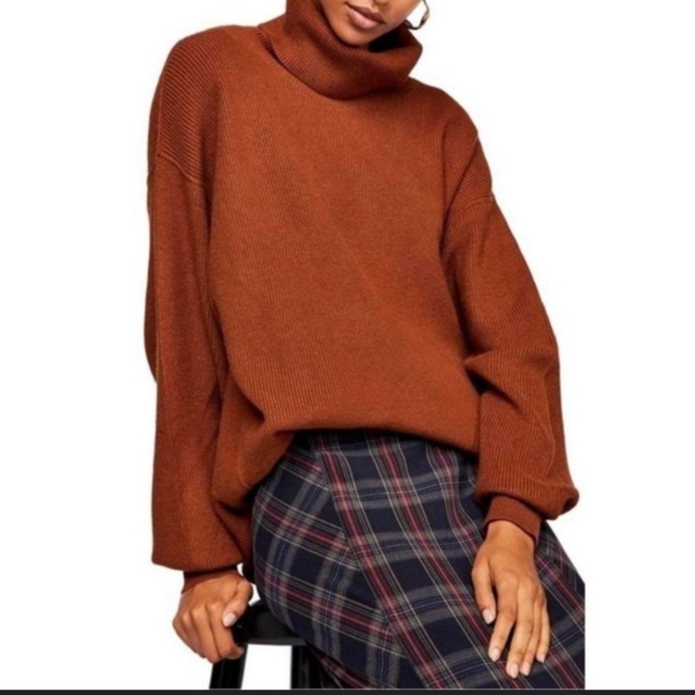 Free People Softly Structured Knit Turtleneck Sweater